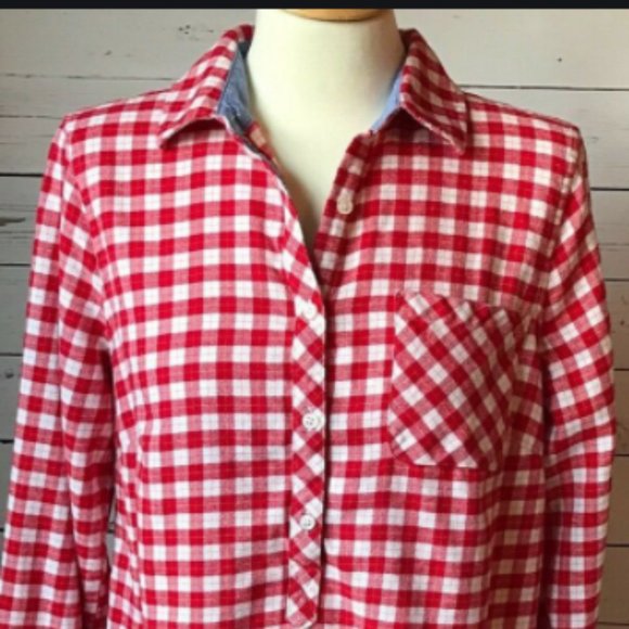 3x Lands End long sleeves Flannel shirt